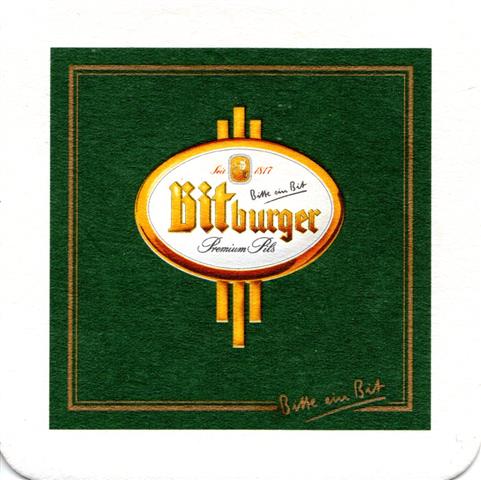 bitburg bit-rp bitburger premium pils 1-4a (quad185-g in bitburger eckig)